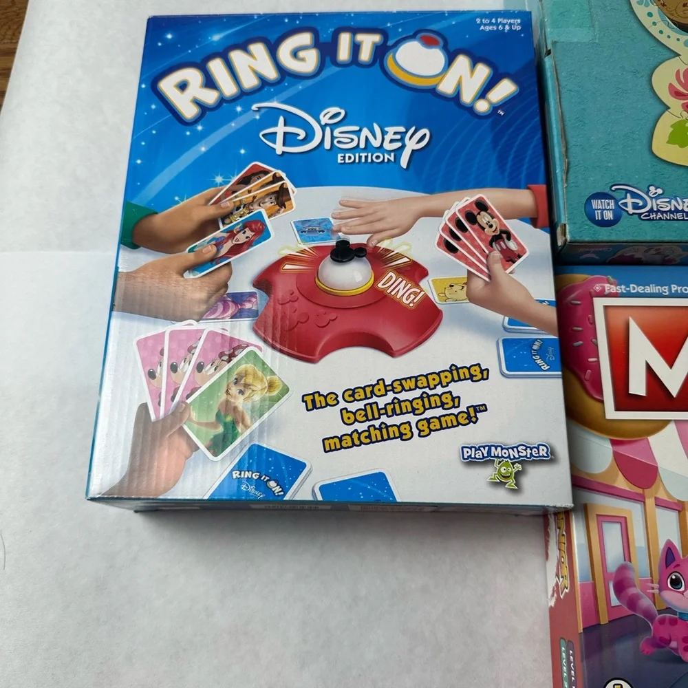 BOARD GAME & PUZZLE LOT X 3- MONOPOLY JR, RING IT ON, & ELENA (SEALED) PUZZLE - Picture 8 of 14